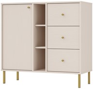 meble TOKYO 824 komoda z szufladami do salonu na nóżkach beż piaskowy N2