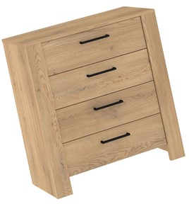 meble DELIS 05 komoda z szufladami do salonu sypialni dąb cremona