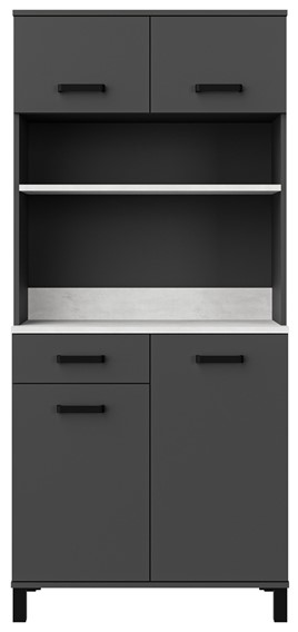 meble kuchenne LINDA bufet 80 szafka kawiarka kredens antracyt beton smart