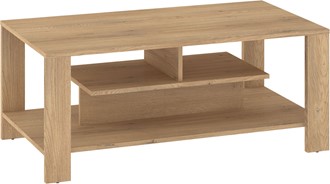 meble DELIS 06 ława stolik kawowy z półką do salonu dąb cremona