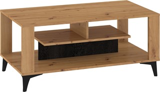 meble MIGES 06 nowoczesna ława stolik kawowy z półką artisan beton czarny