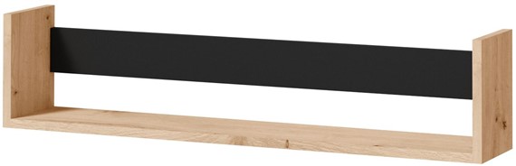 meble DARCO 09 półka wisząca ścienna na książki 90 dąb artisan / czarny