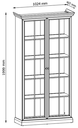 meble LUCCA #2 pokojowe witryna szafka RTV komoda czarny grafit dąb craft
