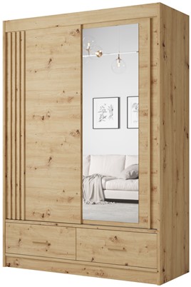 CA1-15 szafa przesuwna z szufladami lustrem do sypialni przedpokoju artisan