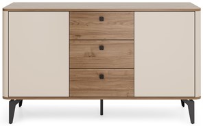 meble AURENA 04 nowoczesna komoda z szufladami na nóżkach orzech cashmere