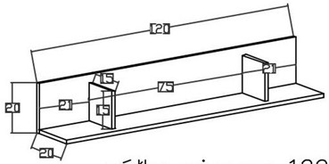 meble NICO 13 półka wisząca ścienna na książki zabawki dąb jasny biały