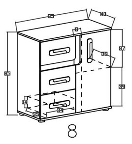 meble APETITO _08 komoda 85