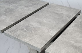 DUBAI nowoczesny stół rozkładany do salonu jadalni 120x80 beton biały
