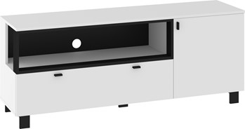 meble GAVES 13 komoda stolik szafka RTV loft do salonu biały czarny