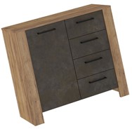 meble DELIS 02 komoda z drzwiami szufladami do salonu craft złoty granada b