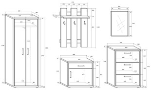 meble PRP3 przedpokój garderoba