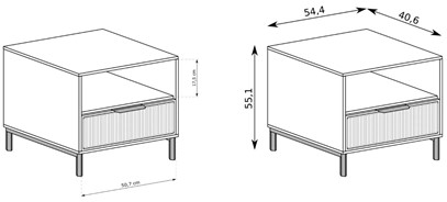 meble LS 07 nowoczesna szafka nocna stolik ryfle