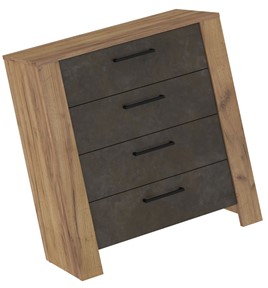 meble DELIS 05 komoda z szufladami do salonu sypialni craft złoty gr brąz