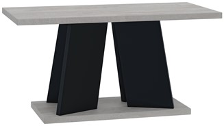 MUFO nowoczesny stolik kawowy ława 110x70 do salonu K350 beton / czarny