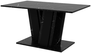 MU1 ława nowoczesny stolik kawowy 100x60 do salonu marmur royal czarny