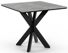 PARO nowoczesny loftowy stół kwadratowy do salonu jadalni beton czarny