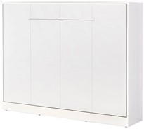 meble PEFE 140 półkotapczan poziomy łóżko chowane składane bez mat biały bi