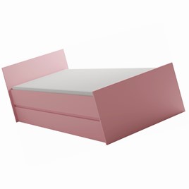 meble COSMO 08 łóżko dziecięce młodzieżowe 80x200 dla dziewczynki różowe bm