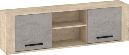 meble MIGES 13 szafka półka wisząca ścienna dąb endgrain beton szary