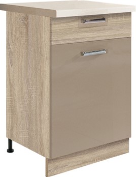 meble kuchenne PREMIO szafka dolna z szufladą i półką 50 [4D] cappuccino