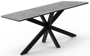 WERO nowoczesny loftowy stół do salonu jadalni 160x90 beton czarny