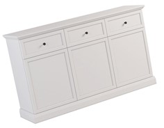 meble LUCCA K3D3S komoda z szufladami drzwiami do salonu sypialni biały opa