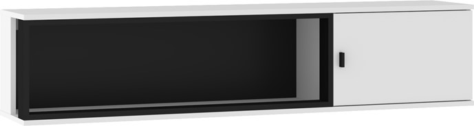 meble GAVES 16 szafka półka wisząca ścienna loft biały czarny