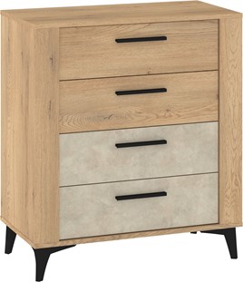 meble MIGES 05 komoda z szufladami do salonu sypialni dąb cremona granada m