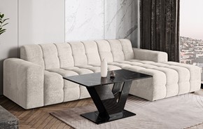 DU1 ława nowoczesny stolik kawowy 100x60 do salonu marmur royal czarny poł