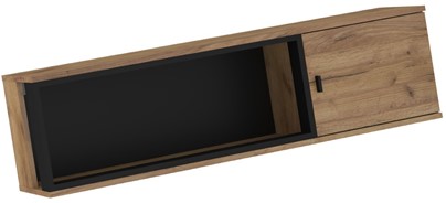 meble GAVES 15 szafka półka wisząca ścienna loft dąb craft złoty czarny