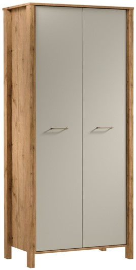 meble INDYGO S2D szafa dwudrzwiowa do przedpokoju salonu sypialni wotan beż