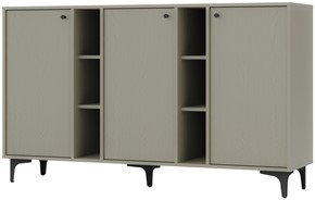 meble TOKYO 823 szeroka komoda do salonu na nóżkach eukaliptus N1
