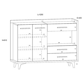 meble BOX _02 komoda 2d3s