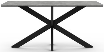 WERO nowoczesny loftowy stół do salonu jadalni 160x90 beton czarny