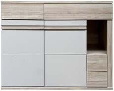 meble SOLO 12 komoda z szufladami drzwiami do salonu riva cashmere kaszmir