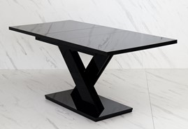 BRONX nowoczesny stół rozkładany 140/180x80 do salonu jadalni czarny połysk
