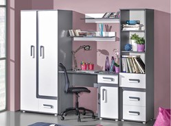 meble APETITO #3 młodzieżowe meblościanka szafa biurko regał półka wisząca