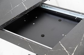 MASIV nowoczesny stół rozkładany do salonu jadalni 120x80 marmur roy czarny