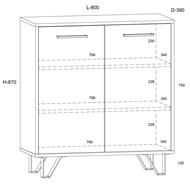 meble BIP 02 komoda 2D