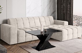TX1 ława nowoczesny stolik kawowy 110x60 do salonu marmur royal czarny