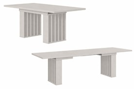 CO1 nowoczesny stół rozkładany do salonu kuchni jadalni 160/240x80 cashmere