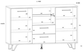 meble BIP 03 komoda 2D2S