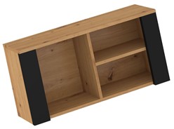 meble DELIS 07 półka wisząca ścienna do salonu dąb artisan czarny