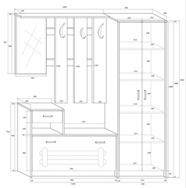 meble PRP1 przedpokój garderoba