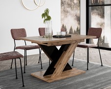 TX1 nowoczesny stół rozkładany do salonu kuchni jadalni 120/160x80 wotan cz