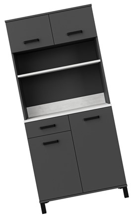 meble kuchenne LINDA bufet 80 szafka kawiarka kredens antracyt beton smart