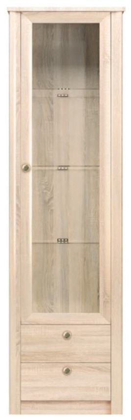 meble FINEZJA 23 witryna 1 drzwiowa dąb sonoma