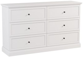 meble LUCCA K6S duża komoda z szufladami do salonu sypialni biały opal