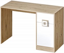 meble NICO 10 biurko gamingowe komputerowe młodzieżowe dąb jasny biały dąb