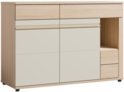 meble SOLO 12 komoda z szufladami drzwiami do salonu riva cashmere kaszmir